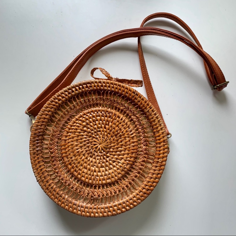 Handcrafted Rattan Clutch